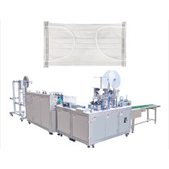 Fully automatic flat mask machine with mask on inner ear